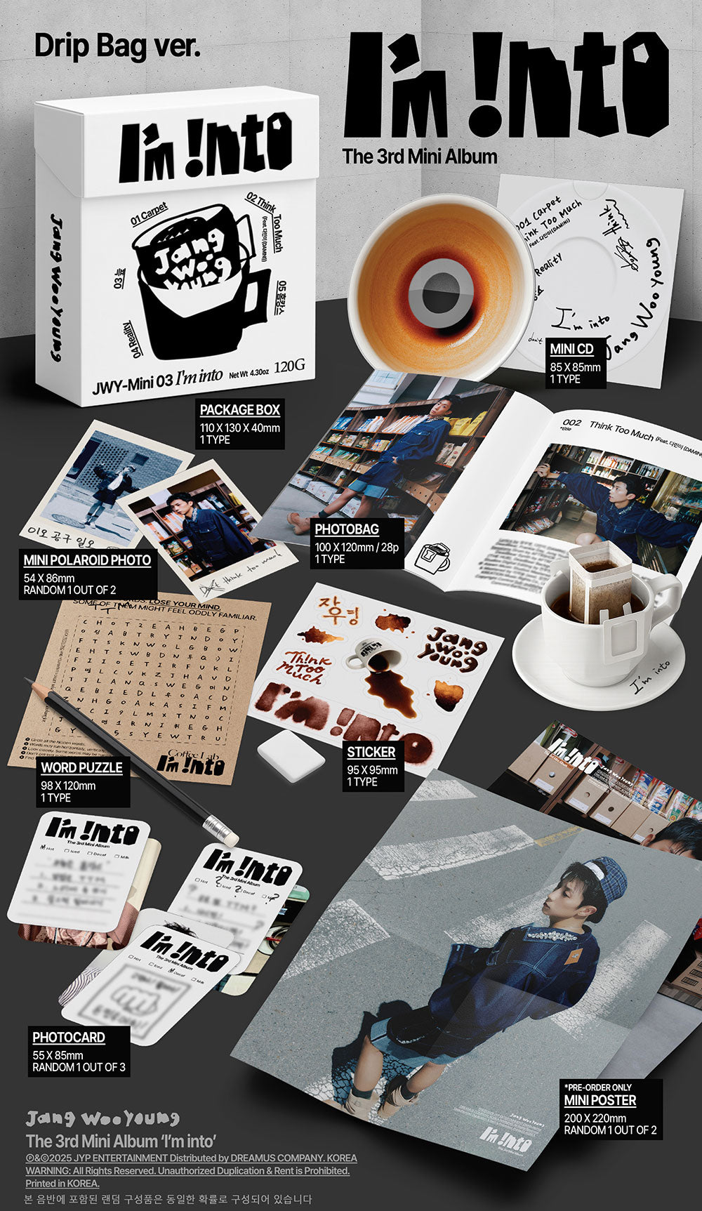 Jang Wooyoung - I'm into [3rd Mini Album - Drip Bag Ver.]