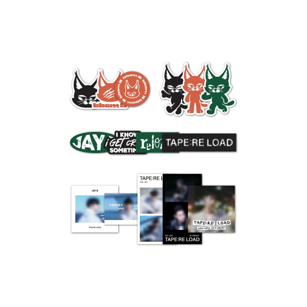 JAY B Sticker Pack TAPE RE LOAD CONCERT in SEOUL Official MD - Main Image