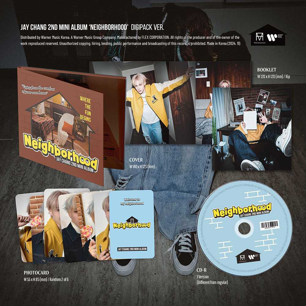Jay Chang - Neighborhood [2nd Mini Album - Digipack Ver.]