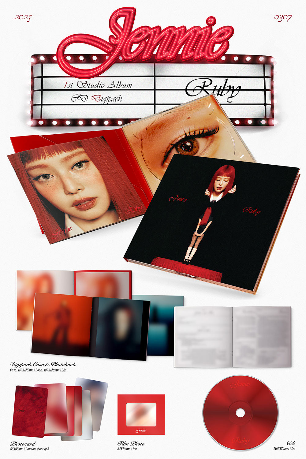 JENNIE - Ruby [1st Album - Digipack Ver.]