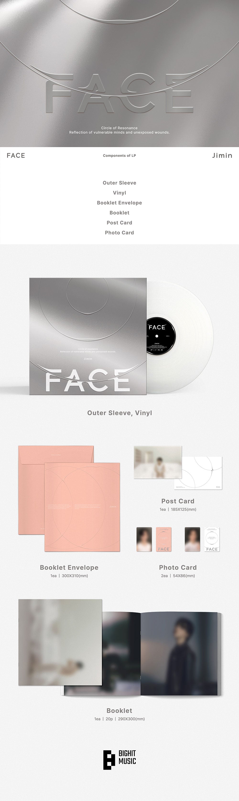 Jimin - FACE [1st Solo Album - LP Edition]