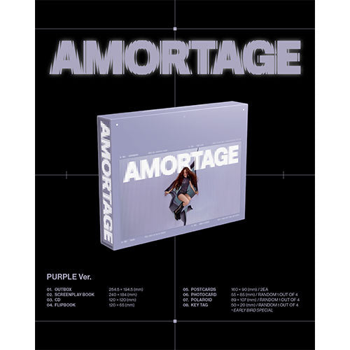 JISOO AMORTAGE 1st Mini Album Exclusive Ver Purple - main image