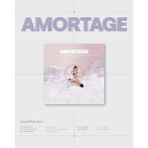 JISOO AMORTAGE 1st Mini Album - Vinyl Pink Version main image