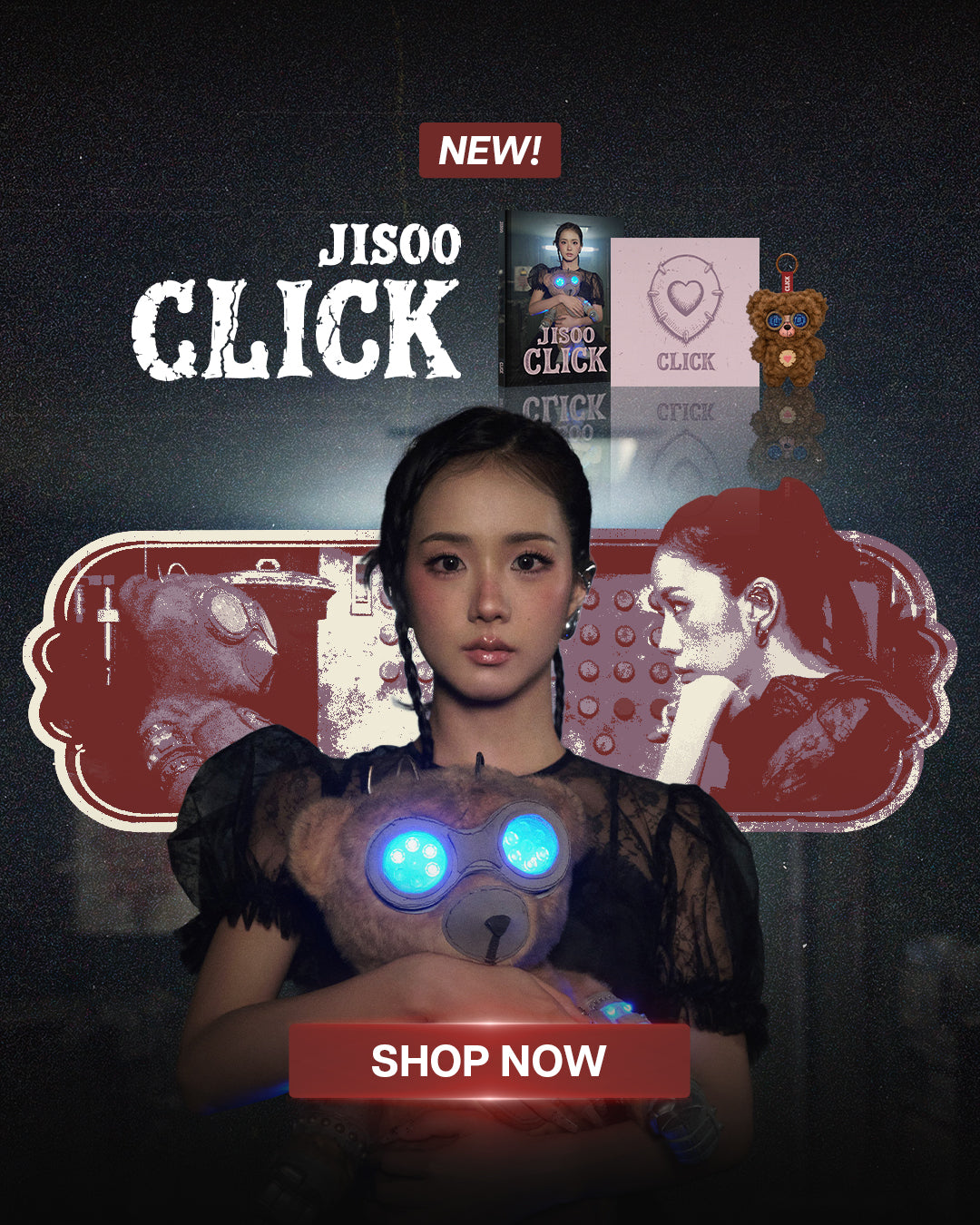JISOO CLICK Album - Mobile Banner