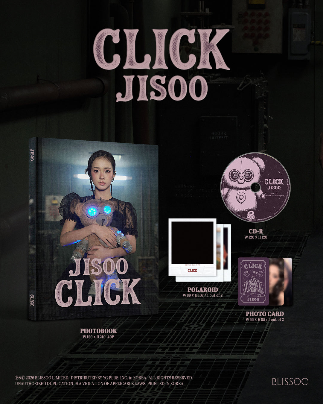 JISOO - CLICK [2nd Single Album - PHOTOBOOK Ver.] gallery image 1