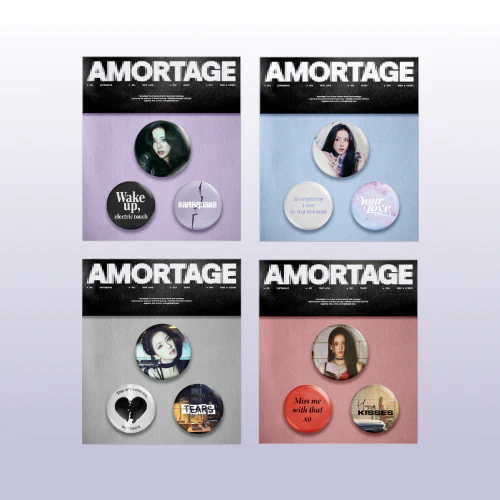 JISOO Pin Badges AMORTAGE Official MD - main image