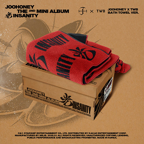 JOOHONEY 光 INSANITY 2nd Mini Album JOOHONEY X TWB BATH TOWEL Ver - main image