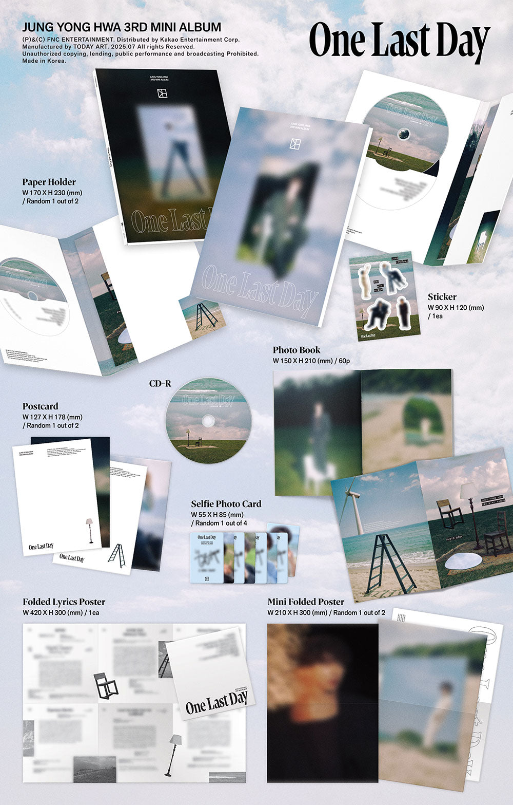 JUNG YONG HWA - One Last Day [3rd Mini Album - Photobook Ver.]