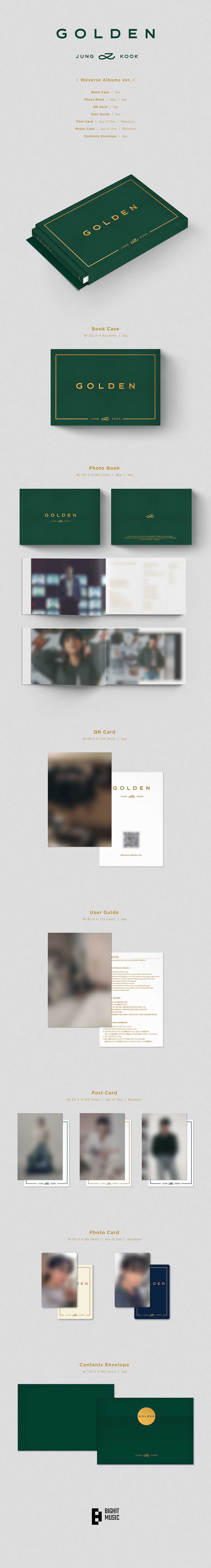 JUNGKOOK - GOLDEN [1st Album - Weverse Ver.]