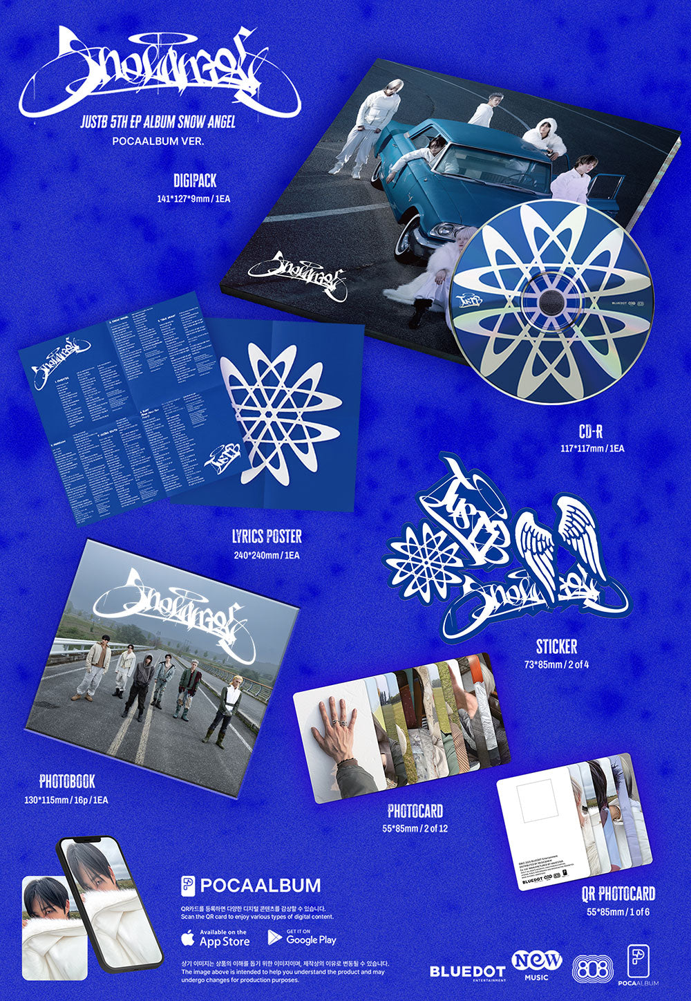 JUST B - SNOW ANGEL [5th Mini Album - POCA Ver.]