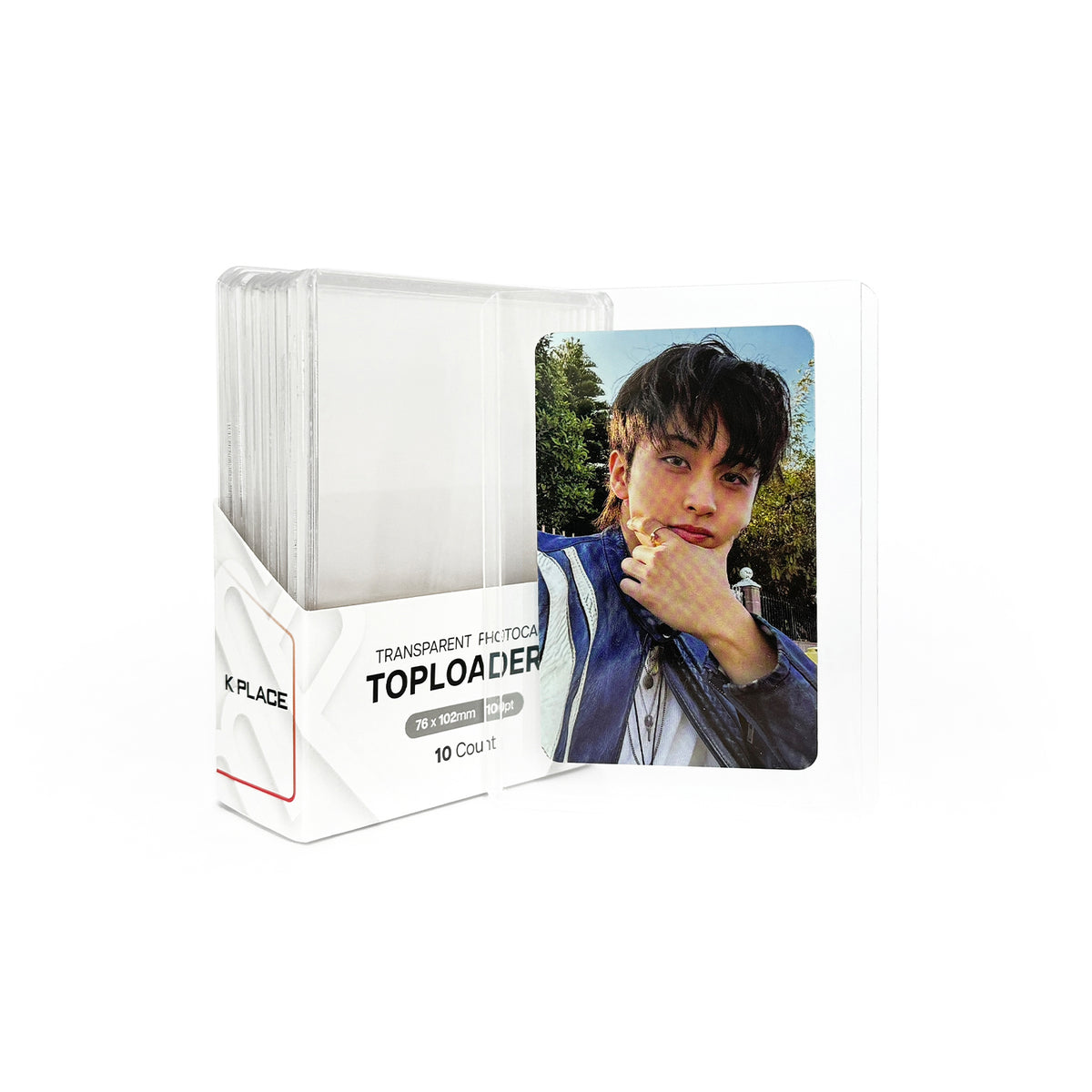 K PLACE Transparent Photocard Toploaders 76 x 102 mm 100pt 10 count image 1
