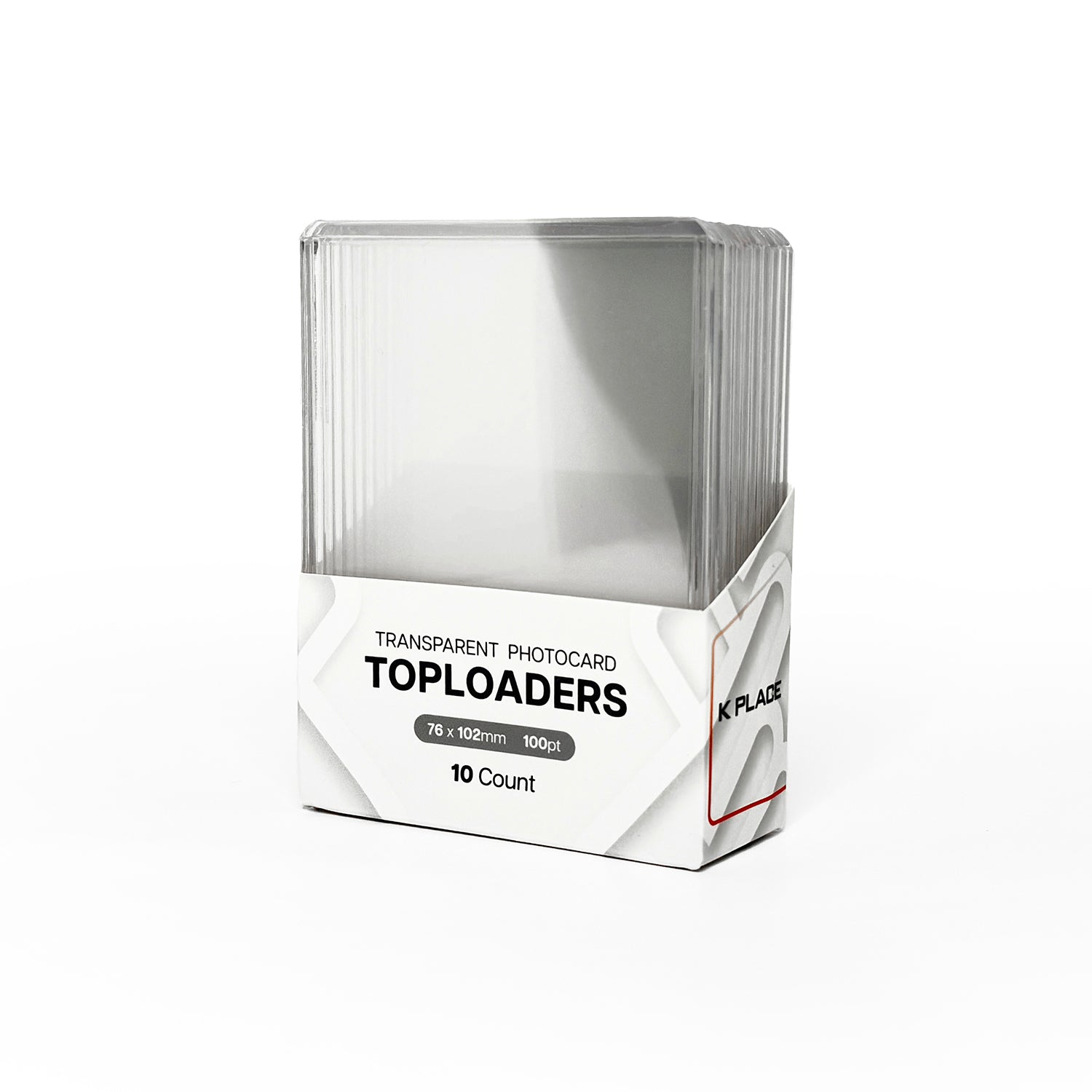 K PLACE Transparent Photocard Toploaders 76 x 102 mm 100pt 10 count main image