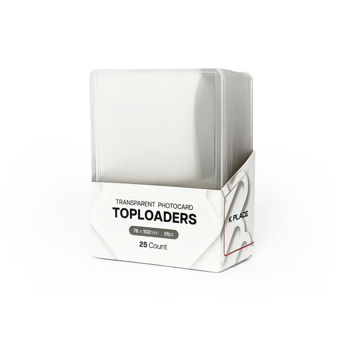 K PLACE Transparent Photocard Toploaders 76 x 102 mm 35pt 25 count main image