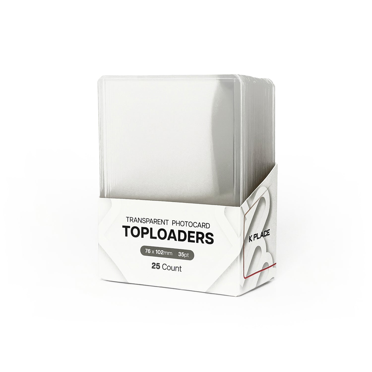 K PLACE Transparent Photocard Toploaders 76 x 102 mm 35pt 25 count main image