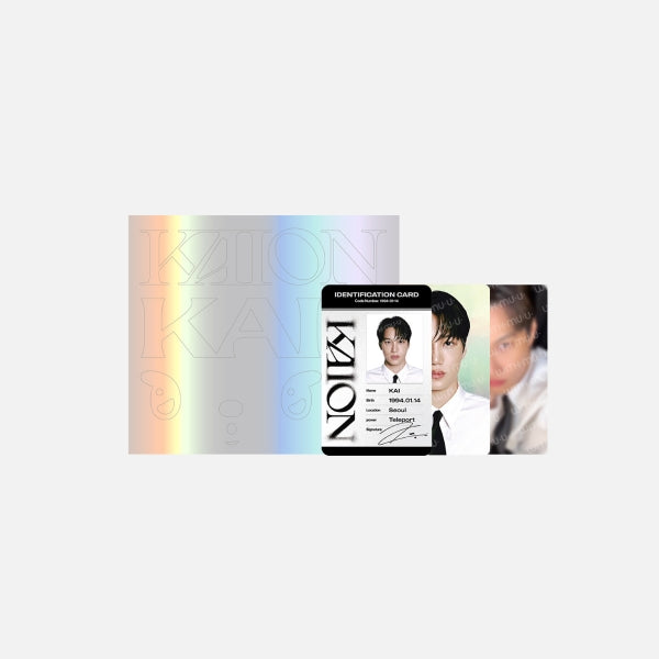 KAI ID Card and Deco Sticker Set 2025 KAI Solo Concert Tour KAION Encore in Seoul Official MD - main image