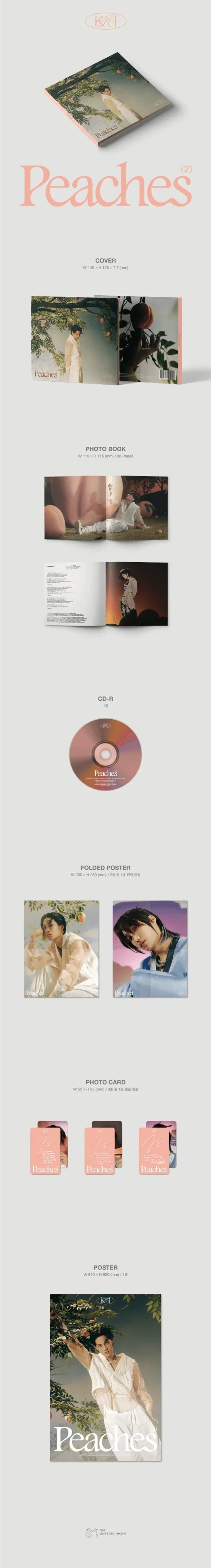 KAI - Peaches [2nd Mini Album - Digipack Ver.]