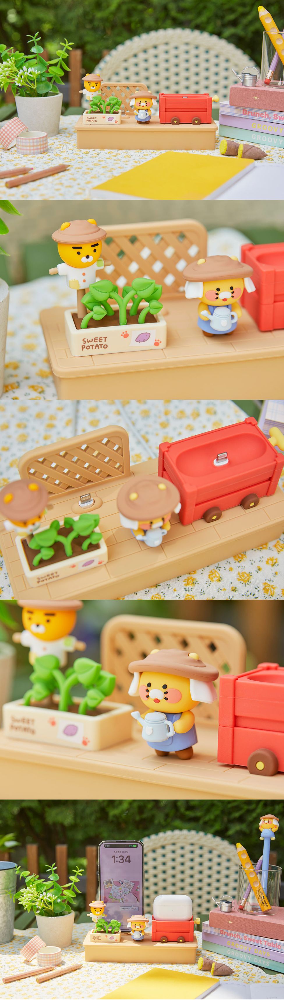 Kakao Friends - 2 in 1 Sweet Potato Farmer Charging Stand [Ryan