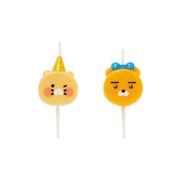 Kakao Friends Bling Party 2P Face Candles Ryan and Choonsik - Main Image