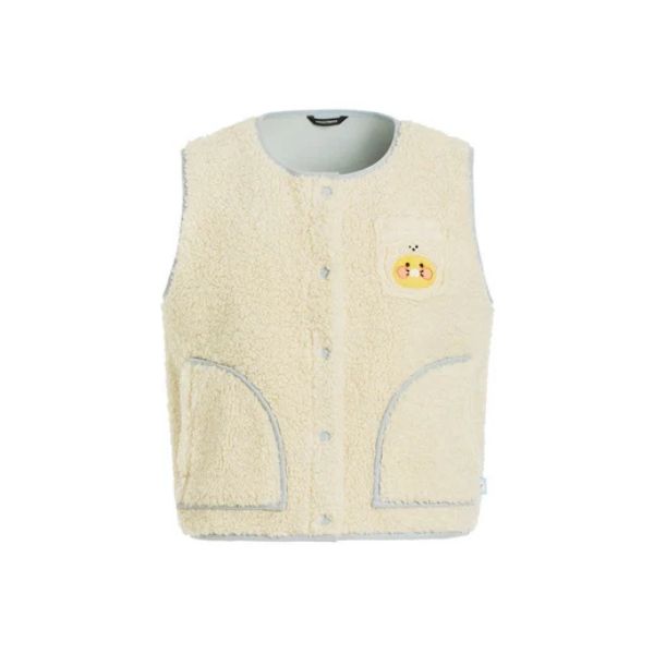 Kakao Friends Floofy Friends Short Fleece Vest Choonsik - main image 1