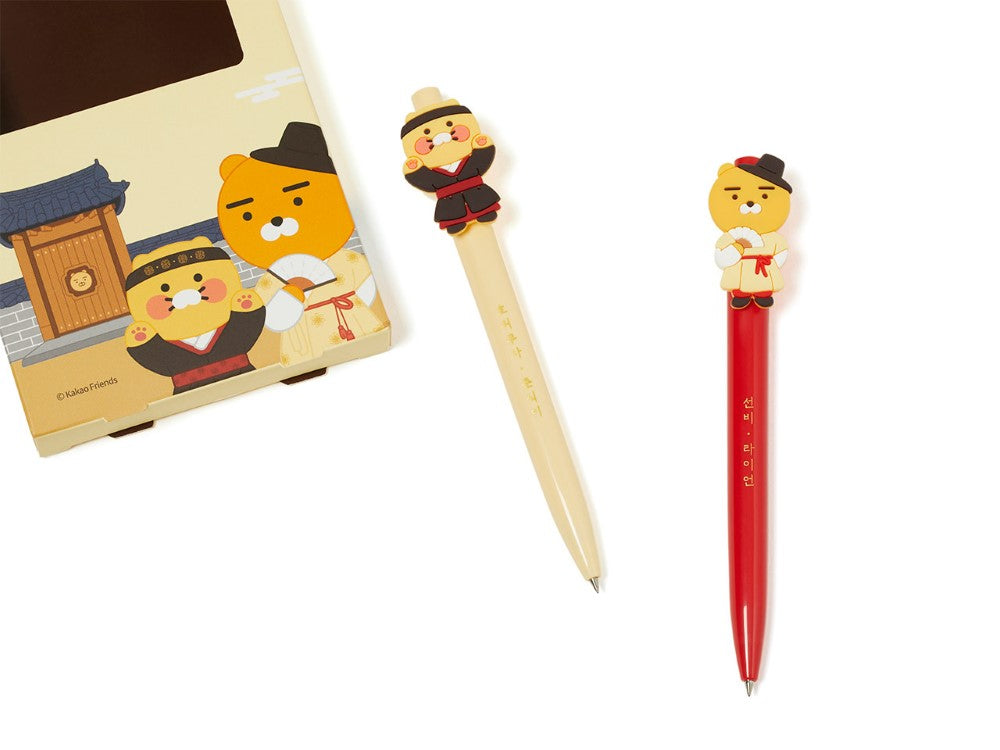 Kakao Friends - Gel Pen Set Jeonju Edition - packaging and contents preview 3