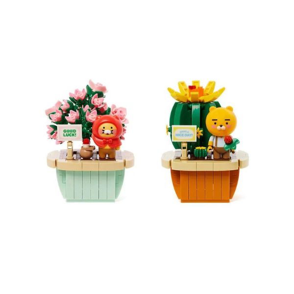 Kakao Friends Mini Pot Brick Figure 2 Variations - Main Image