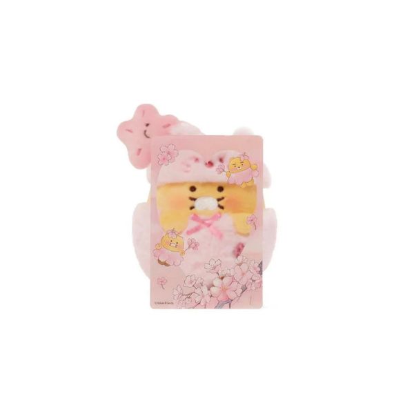 Kakao Friends Pink Blossom Plush Keyring and Photocard Set Choonsik -Image 3