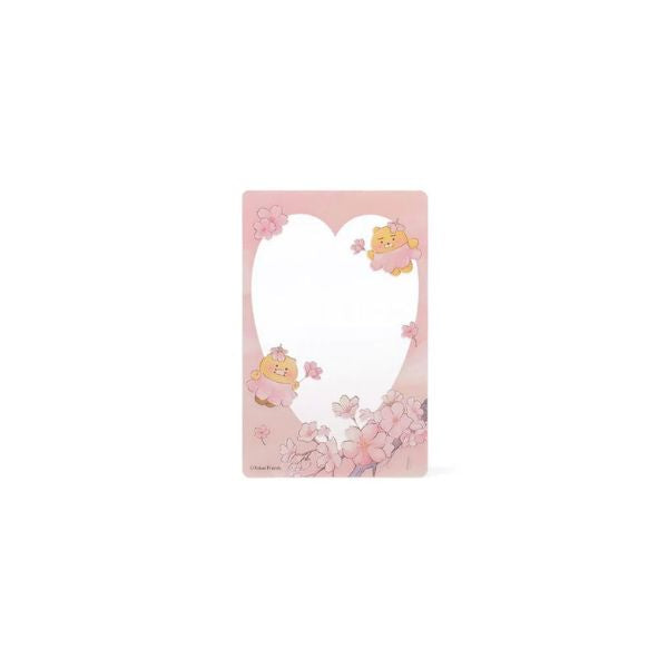 Kakao Friends Pink Blossom Plush Keyring and Photocard Set Photocard - Main Image