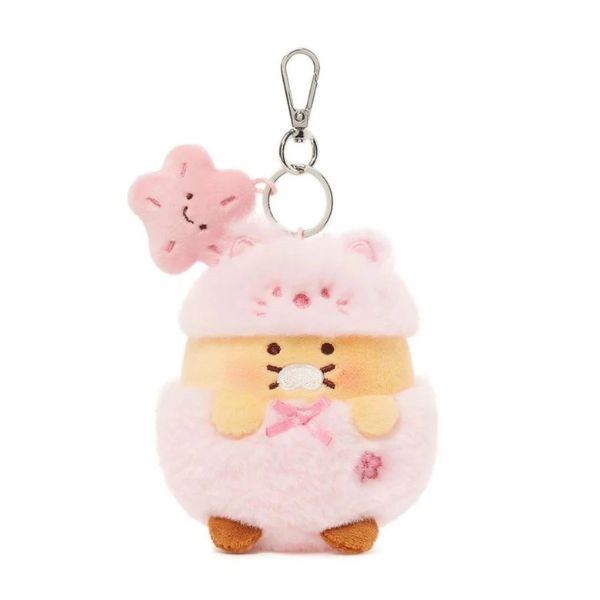 Kakao Friends Pink Blossom Plush Keyring Choonsik - Main Image