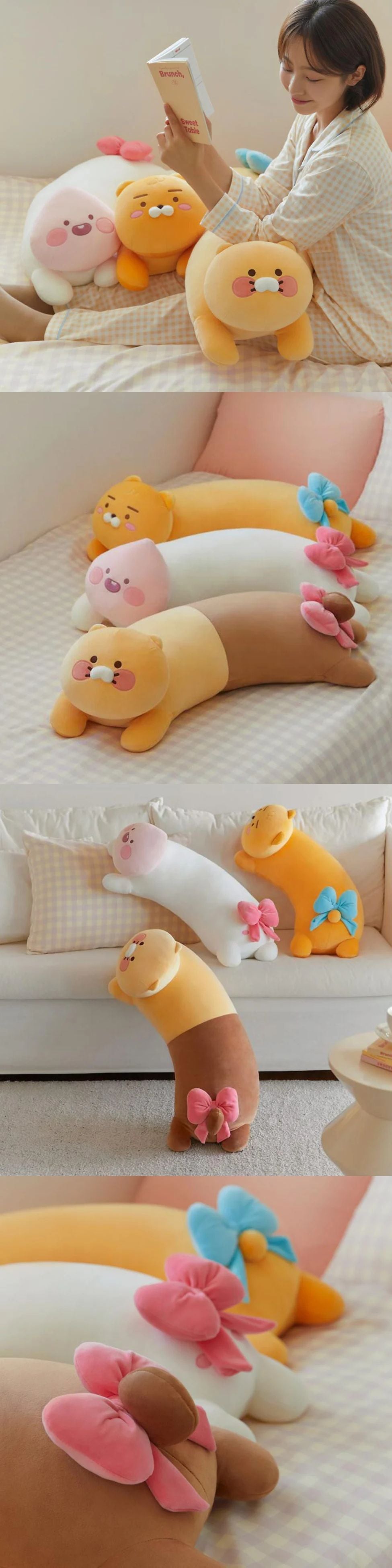 Kakao Friends - Ribbon Curve Body Pillow [Ryan]