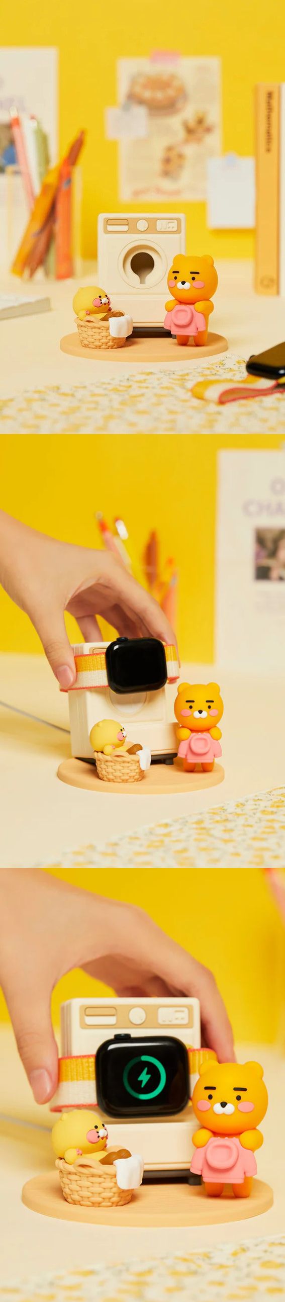Kakao Friends - Ryan & Choonsik Smart Watch Charging Stand [Laundry]