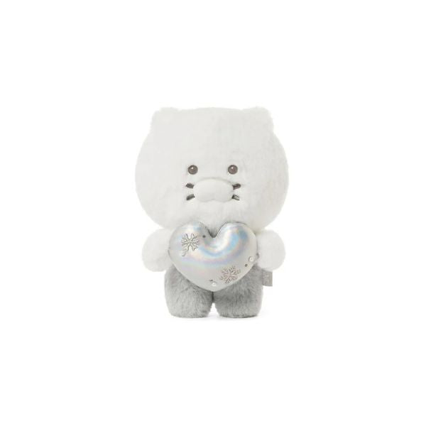 Kakao Friends White Silver Snowflake Heart Doll Choonsik - main image 1