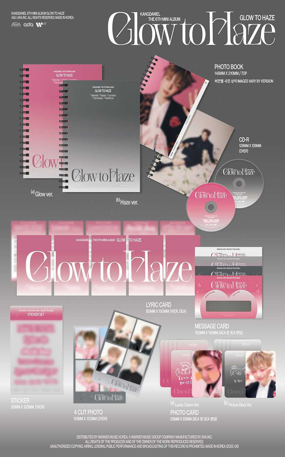KANG DANIEL - Glow to Haze [6th Mini Album - Photobook Ver.]