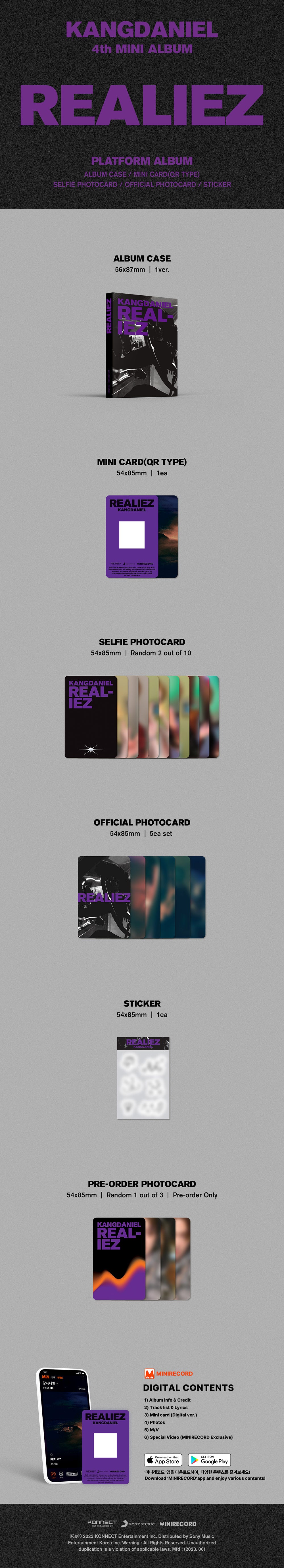 KANG DANIEL - REALIEZ [4th Mini Album - Platform Ver.]