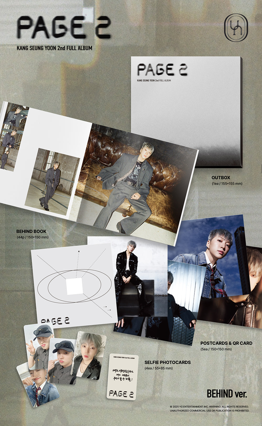 KANG SEUNG YOON - PAGE 2  [2nd Album - BEHIND Ver.]