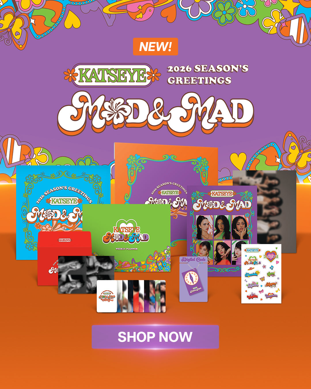 KATSEYE 2026 Seasons Greetings - Mobile Banner