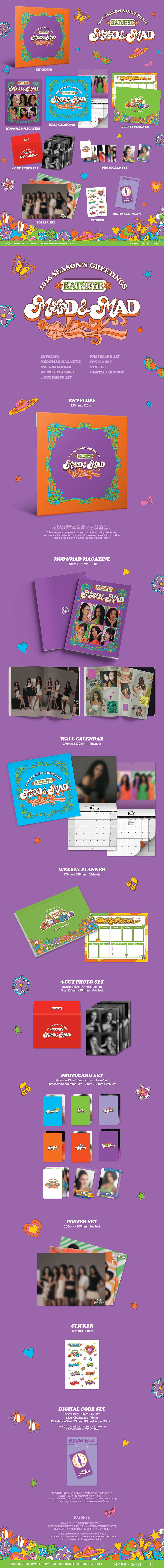 [PRE-ORDER] KATSEYE - 2026 Season's Greetings [MOD & MAD]