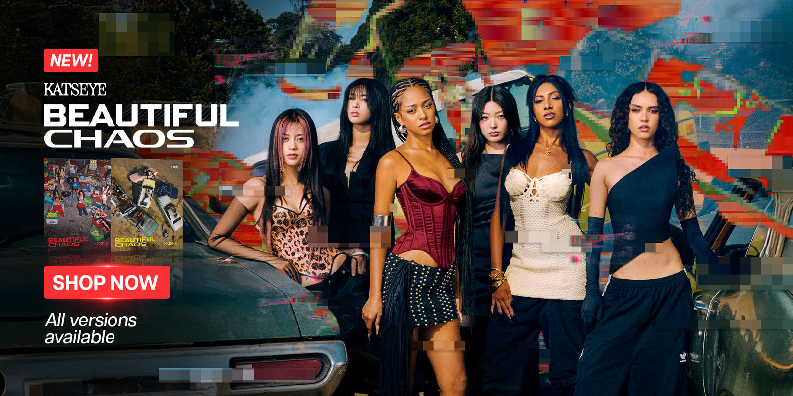 Katseye BEAUTIFUL CHAOS Banner