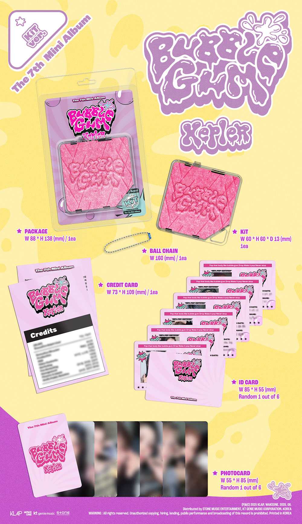 Kep1er - BUBBLE GUM [7th Mini Album - KiT Ver.]