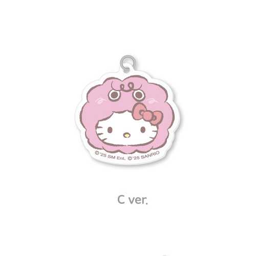 KEY DIY Keyring Acrylic Charm Hello Kitty X KEY POP UP Store Official MD - C Version