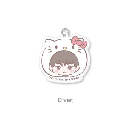 KEY DIY Keyring Acrylic Charm Hello Kitty X KEY POP UP Store Official MD - D Version
