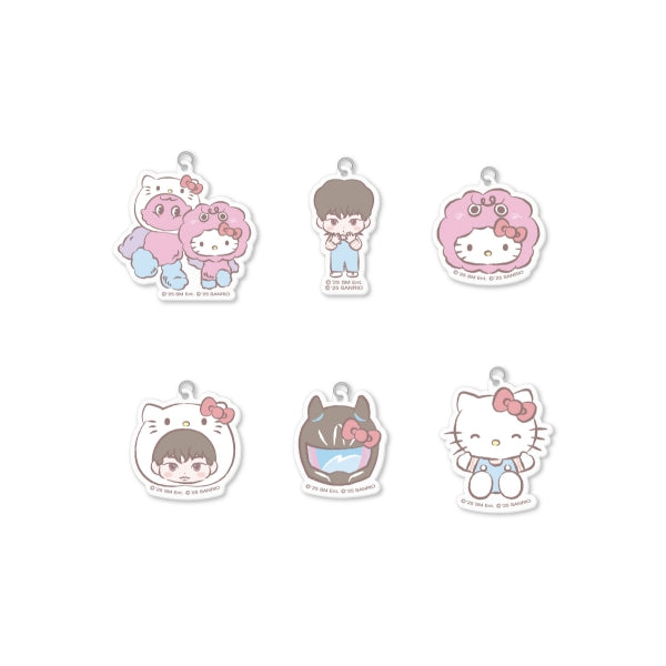 KEY DIY Keyring Acrylic Charm Hello Kitty X KEY POP UP Store Official MD - main image
