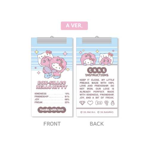 KEY DIY Keyring Label Charm Hello Kitty X KEY POP UP Store Official MD - A Version