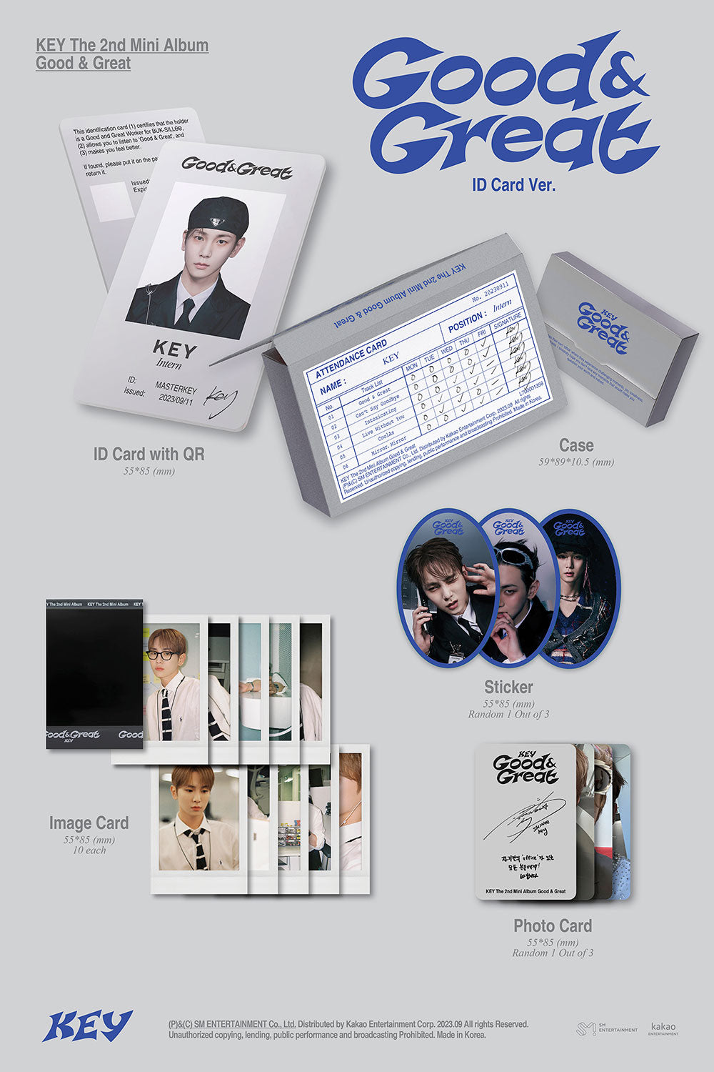 KEY - Good & Great [2nd Mini Album - ID Card Ver.]