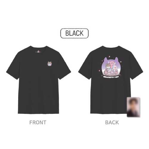 KEY T Shirt Hello Kitty X KEY POP UP Store Official MD - BLACK Version