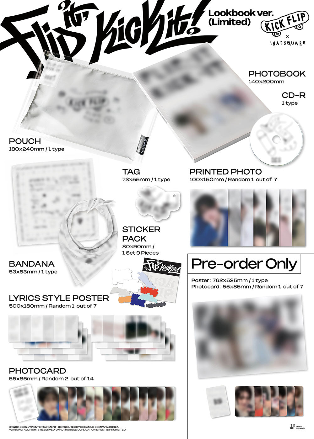 KickFlip - Flip it, Kick it! [1st Mini Album - Lookbook Ver.]