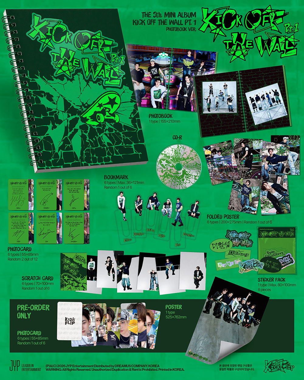 KickFlip - KICK OFF THE WALL Pt.1 [5th Mini Album - Photobook Ver.] gallery image 1