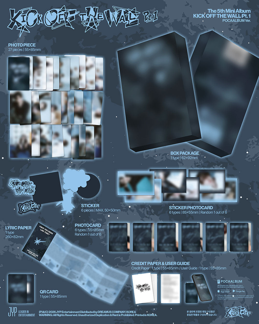 [PRE-ORDER] KickFlip - KICK OFF THE WALL Pt.1 [5th Mini Album - POCA Ver.] gallery image 1