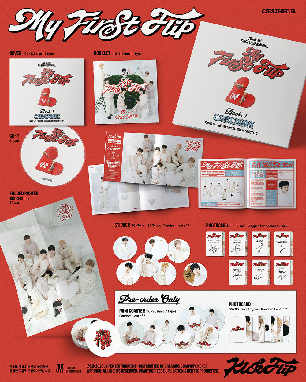 [PRE-ORDER] KickFlip - My First Flip [3rd Mini Album - Digipack Ver.]