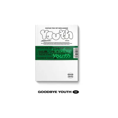 KIHYUN YOUTH 1st Mini Album - 3 variations - Goodbye Youth Verison