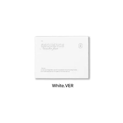 KIM JAE JOONG SEQUENCE 4 1st Single Album Platform Ver - White Version